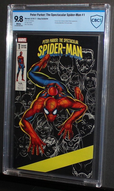 Spectacular Spiderman Ebay Variant #1  /  CBCS 9.8 NM-MT  /   2017