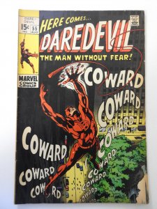 Daredevil #55 (1969) VG Condition moisture stain bc