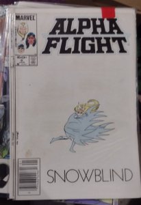 alpha flight # 6 1984 marvel   john byrne DISNEY   NEWSTAND variant snowblind