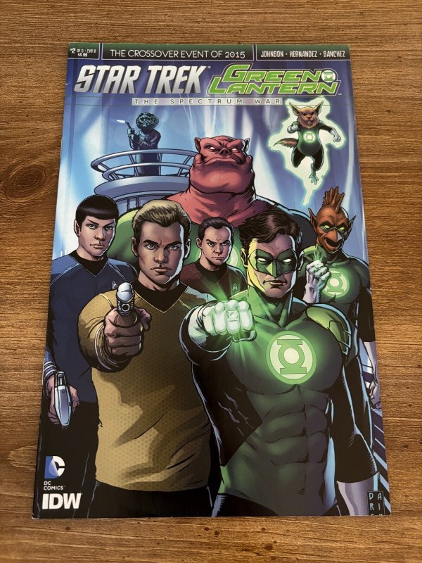 Star Trek Green Lantern # 2 VF/NM DC IDW Comic Book Variant Cover 6 J365