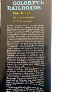 America’s colorful railroads, ball, 1978, large coffee table book