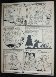 A Christmas Adventure Complete 6 Page Story - LA - 1940s art by Unknown