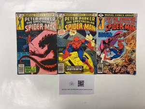 3 Spectacular Spider-Man MARVEL comic books #32 35 36 72 KM14