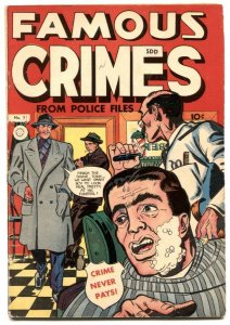 Famous Crimes #7 1949- Canadian edition- Golden Age VG+