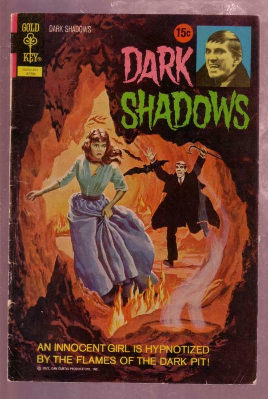 DARK SHADOWS #13 1972- HORROR VAMPIRES-JONATHAN FRID-TV-very fine minus VF-