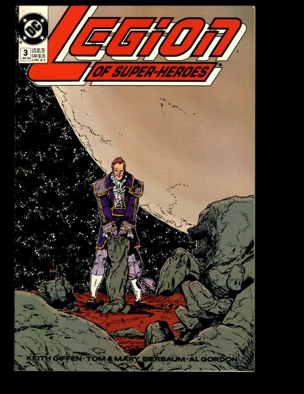 12 Legion Of Super-Heroes DC Comics #1 2 3 4 5 6 7 8 9 10 11 '90 Fantasy GK33