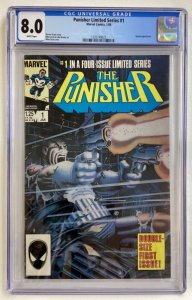 Punisher Limited Series #1 - CGC 8.0 - Marvel - 1986 - 1st solo series! 