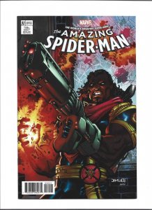 Amazing Spider-Man #30 Jim Lee X-Men Trading Card Variant Bishop 2015