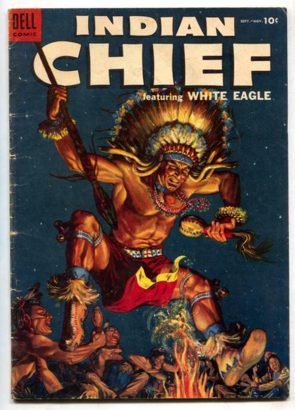 Indian Chief #16 1954- Dell Western- White Eagle VG