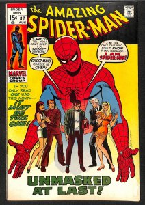 Amazing Spider-Man #87 VF- 7.5 Identity Revealed!