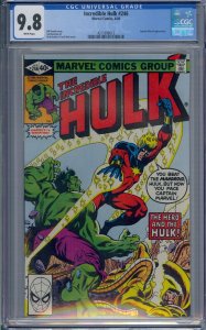 INCREDIBLE HULK #246 CGC 9.8 CAPTAIN MARVEL SAL BUSCEMA WHITE PAGES