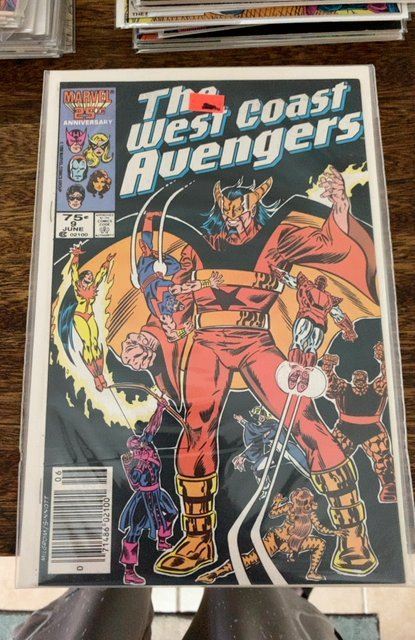 West Coast Avengers #9 Newsstand Edition (1986)