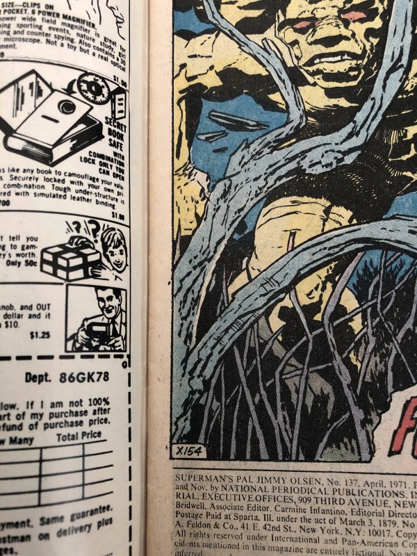 Superman’s Pal Jimmy Olson #137,VF,Kirby!!