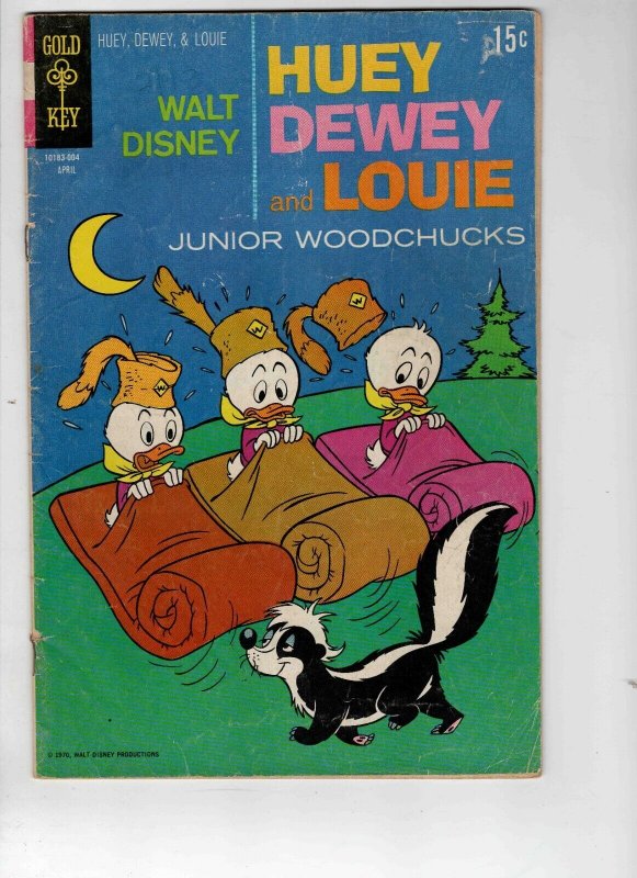 Walt Disney Huey Dewey Louie Junior Woodchucks #5 VINTAGE 1970 Gold Key Comics