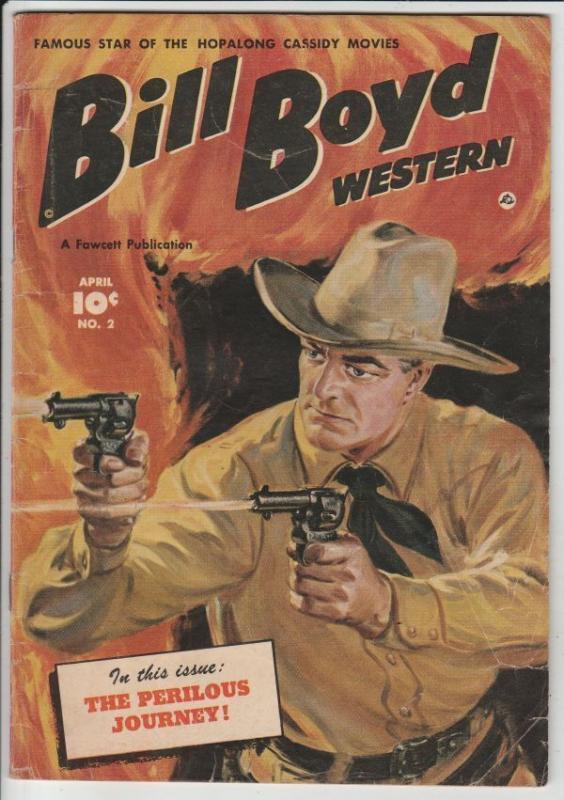 Bill Boyd Western #2 strict FN  6.0   Giant Golden Age Collection Found