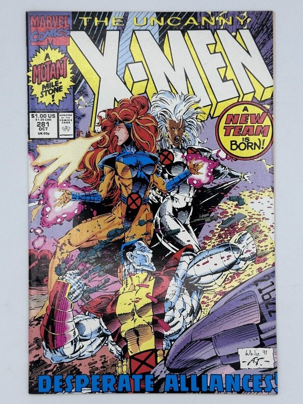 The Uncanny X-Men #281 Marvel Comics 1991 First Appearance Trevor Fitzroy VF+