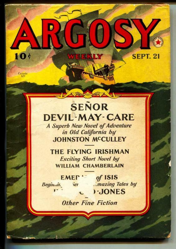 Argosy-Pulp-9/21/1940-William Chamberlain-Perry Adams