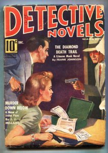 Detective Novels 12/1941-Crimson Mask cover-Crime Pulp Magazine