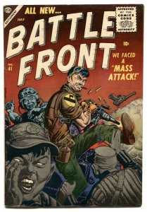 Battlefront #41 1956- Maneely cover- Atlas War comic FN+
