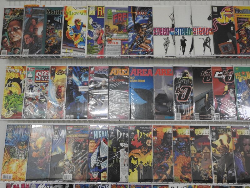 Huge Lot of 130+ Comics W/ Voltron, Primortals, Dracula Avg. VF- Condition
