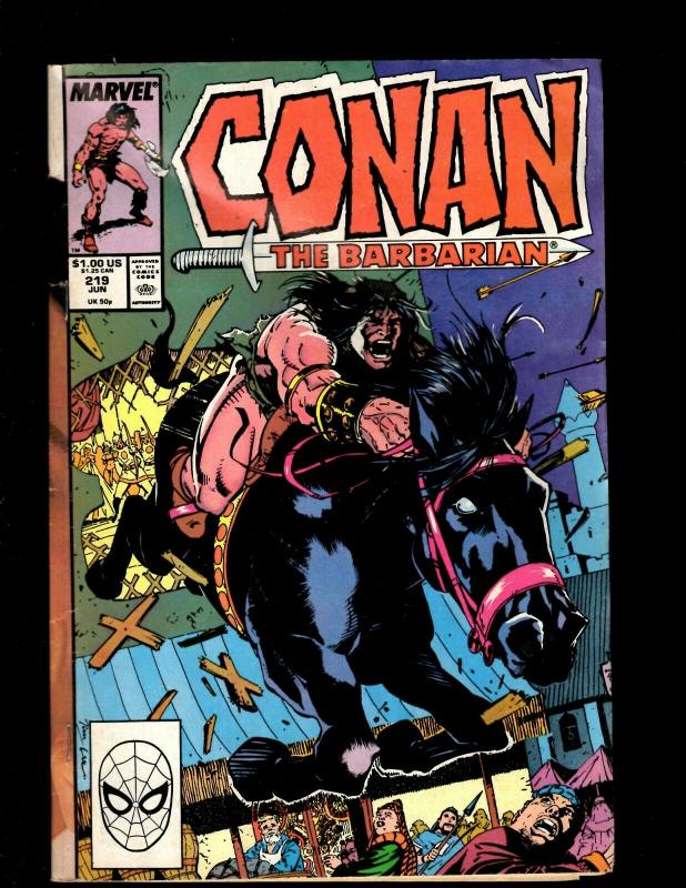 12 Conan Marvel Comic Books #217 218 220 221 222 225 243 246 248 249 250 J369