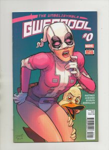 Gwenpool #0 - Howard The Duck Cover - (Grade 9.2) 2016