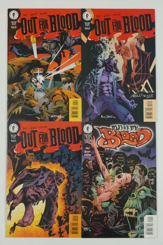 Out For Blood #1-4 VF/NM complete series Steven Grant ; Dark Horse