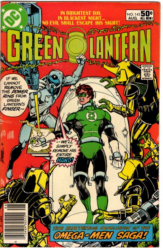 Green Lantern #143 (1960 v2)  Marv Wolfman George Pérez 1st Omega Men FN