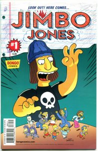 JIMBO JONES #1, NM, w/ Skull sticker, Simpsons, 2015, more Bongo in store 