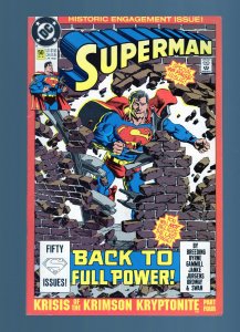 Superman #50 - Mr. Mxyzptlk Revealed as Marvel's Impossible Man. (9.2) 1990