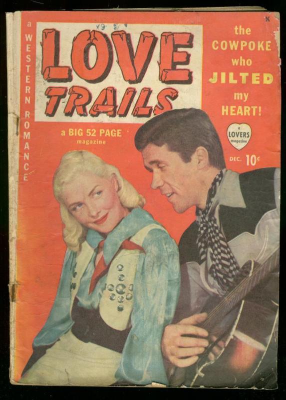 LOVE TRAILS #1 1949 WESTERN ROMANCE PHOTO COVER MARVEL G-