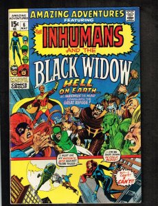 Amazing Adventures #6 ~ Inhumans & Black Widow/ Neal Adams ~ 1971 (6.5) WH