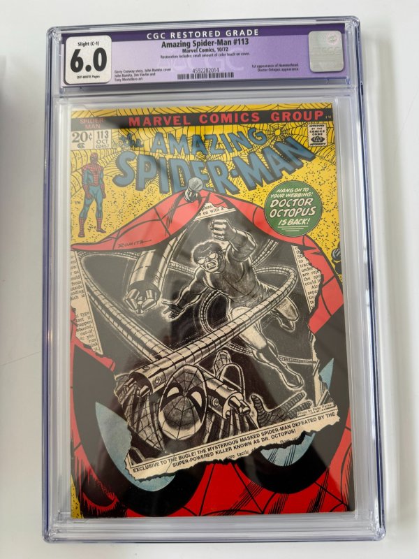 The Amazing Spider-Man #113 CGC 6.0 (Marvel Comics October 1972)