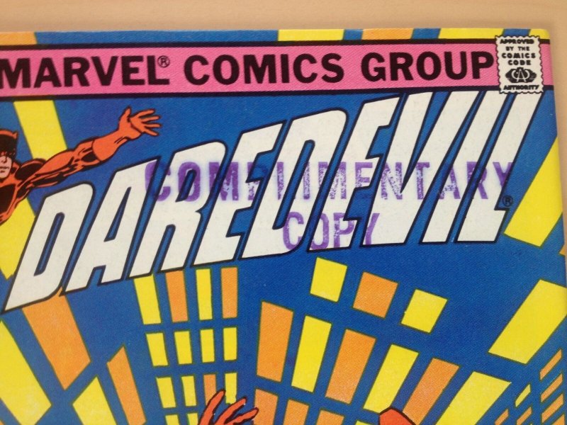 Daredevil #186 (1982) Marvel Comics Frank Miller NM Stamped on cover 