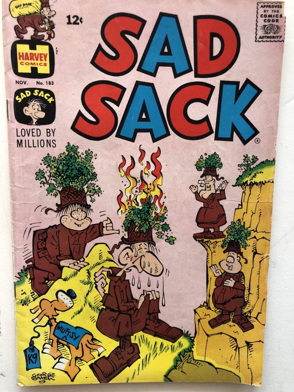 Sad sack#183, VF, sack goes invisible!!