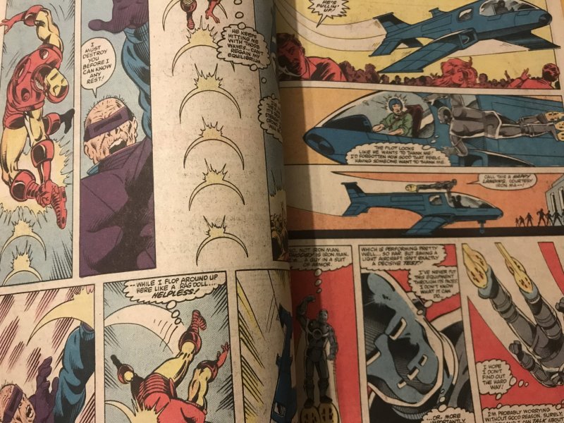 IRIN MAN #192 : Marvel 3/85 Fn/VF; Gray Suit vs. 80’s fight