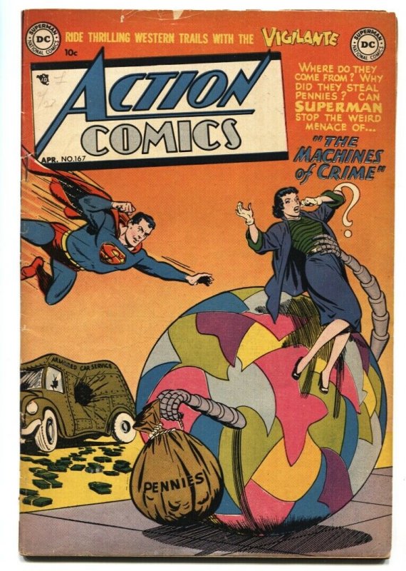 Action Comics #167 1952- Superman Congo Bill- DC golden-age 