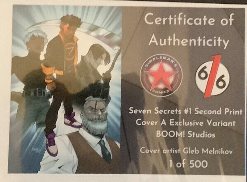 Seven Secrets #1 2nd Printing Cover A Virgin Variant (2020, Boom! Studios) NM/MT