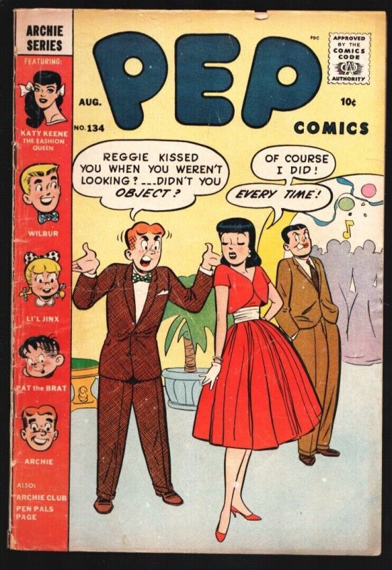 Pep #134 1959-Archie-Betty & Veronica-Katy Keene-Wilbur's Girls-Linda & Lauri...