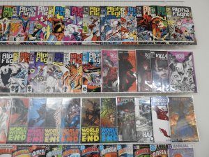 Huge Lot 180+ Comics W/ Alpha Flight, Omega Men, +More! Avg VF- Condition!