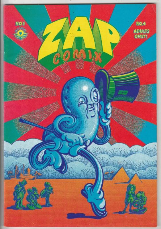 Zap #4 (Jan-68) VF/NM High-Grade Mr. Natural, Flakey Font, Wonder Wart Hog, t...