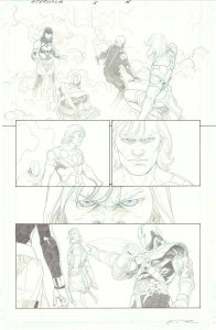 Eternals #5 p.14 - Sersi, Gilgamesh, Kingo Sunen, & Ikaris '21 art by Esad Ribic