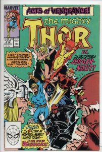 THOR #412, VF/NM, God of Thunder, Juggernaut, 1966 1989, New Warriors, Marvel