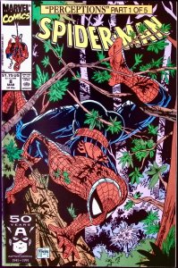 SPIDER-MAN Comic 8 — Peter Parker Todd McFarlane Wolverine — 1991 Marvel VF+