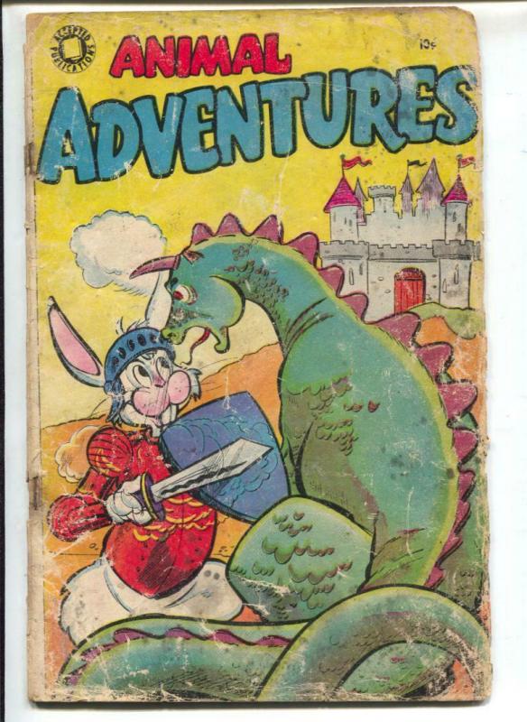 Animal Adventures #1 1950's-Accepted-funny animals-dragon cover-P