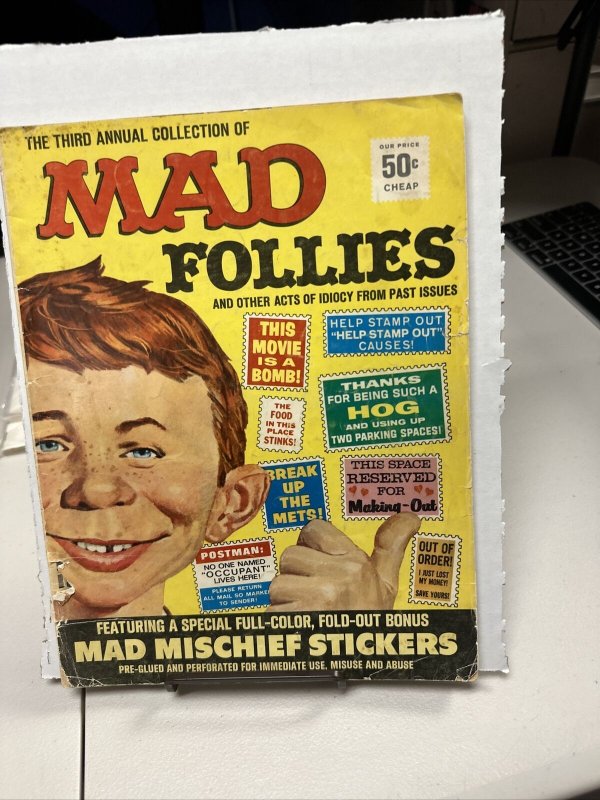 MAD FOLLIES #3 (missing Some Stickers)