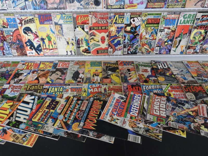 Huge Lot 160+ Silver/Bronze Low Grade Comics W/ Spider-Man, Batman, +! See desc