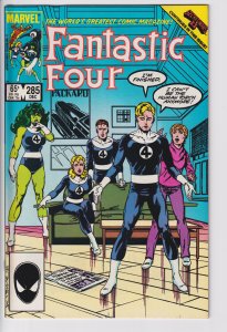 FANTASTIC FOUR #285 (Dec 1985) VFNM 9.0 white