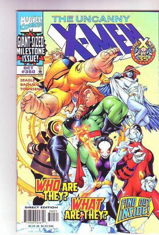 X-Men #360 (Oct-98) NM+ Super-High-Grade X-Men Etched Foil Cover Wow