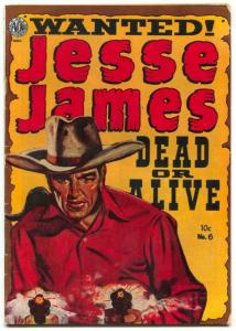 Jesse James #6 1952-Dead or Alive- Joe Kubert FN-